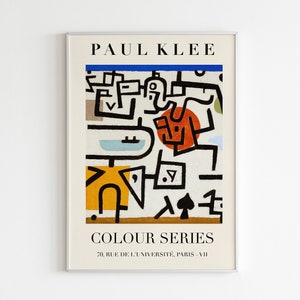 Paul Klee Colour Series Exhibition Print | HIGH QUALITY PRINT | Digital Download | Mid Century Modern Art  | Abstract Art