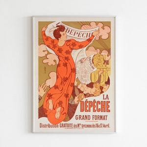 Descargar póster mejorado digitalmente del cartel francés La Dépêche de Toulouse (1898) de Maurice Denis