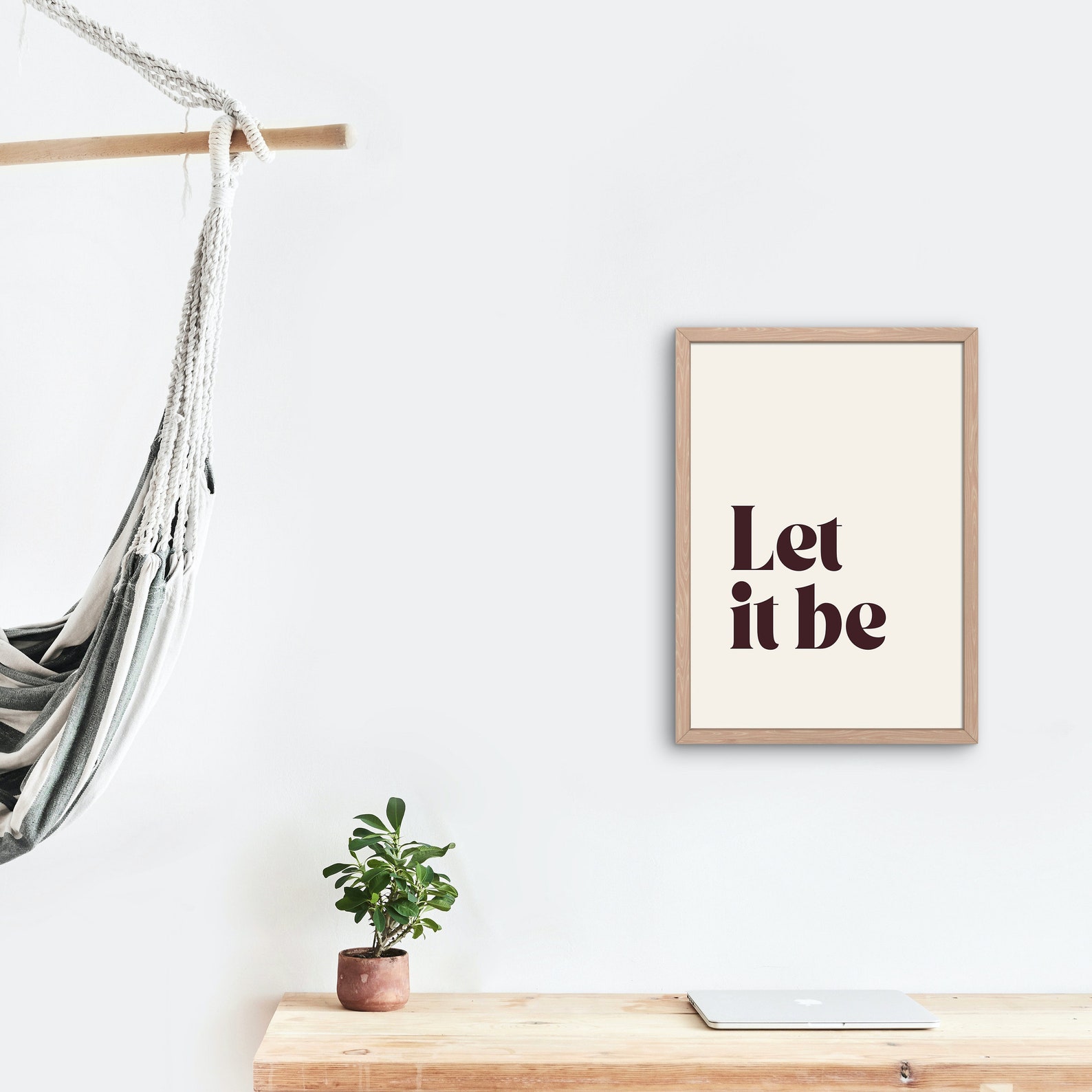 Let It Be Digital Art Print Poster Bohemian Decor | Etsy