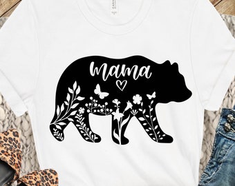 Mama Bear SVG, Mom To Be svg, Mommy SVG, Bear Mama svg, Mom Shirt Design, Mom svg Sayings, Cricut & Silhouette cut files