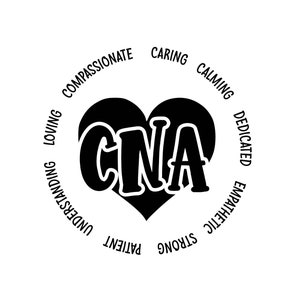 CNA Nurse Life SVG PNG: Heart Design (Digital Download)