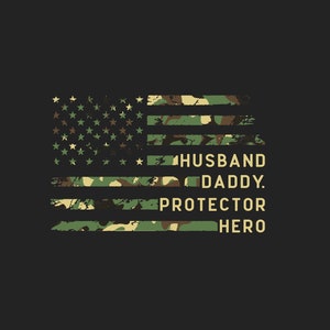 Husband Daddy Protector Hero svg,Funny Dad svg, Fathers Day svg, Vintage American Flag svg, Fathers Day Gift, 4th Svg ,png,digital file