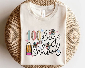 100 Days of School PNG Design (Digital Download)