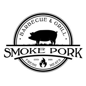 Funny BBQ Pork SVG: Grill Master Shirt, Apron Design (Digital Download)