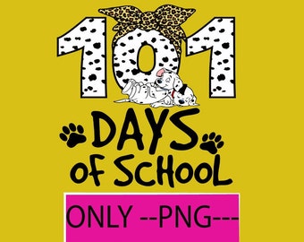 101 dagen school Dalmatische hond PNG, Dalmatische 100e dag van school PNG, Dalmatische hond PNG, 100 dagen slimmer, leraar citaat, digitaal