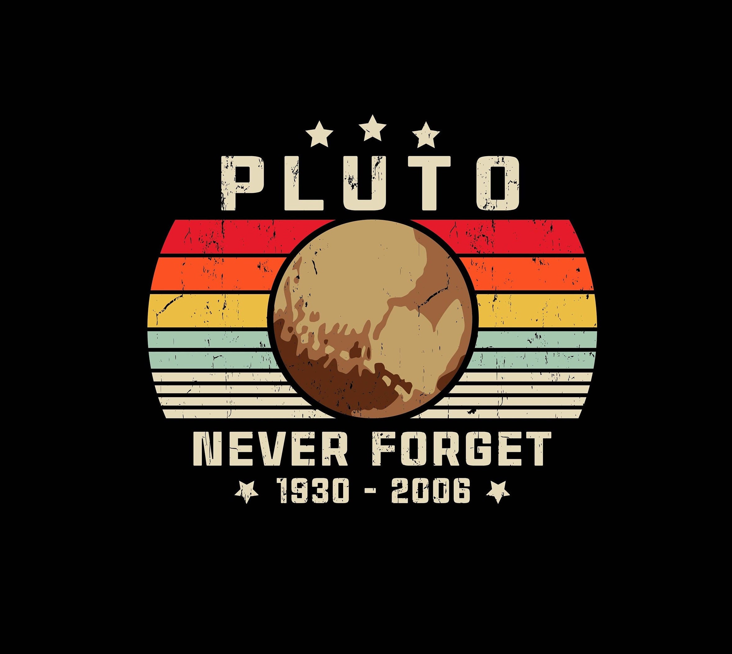 Pluto Never Forget 1930-2006 Svg, Celestial Objects Png, Celestial