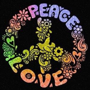 Peace Love Png, Retro Floral Clipart, 60's Png Sublimation Download, Rainbow, Tie Dye, Peace sign, Hippie, Groovy, Retro, File for Sublimate