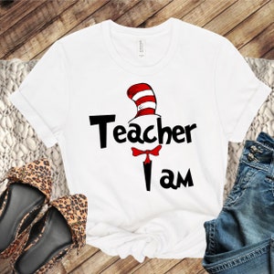 Teacher I Am Png Dr. Seuss Clipart Read Across America Png - Etsy