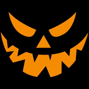 Pumpkin Face Svg, Halloween Svg, Jack O Lantern Svg, Vector Cut File ...