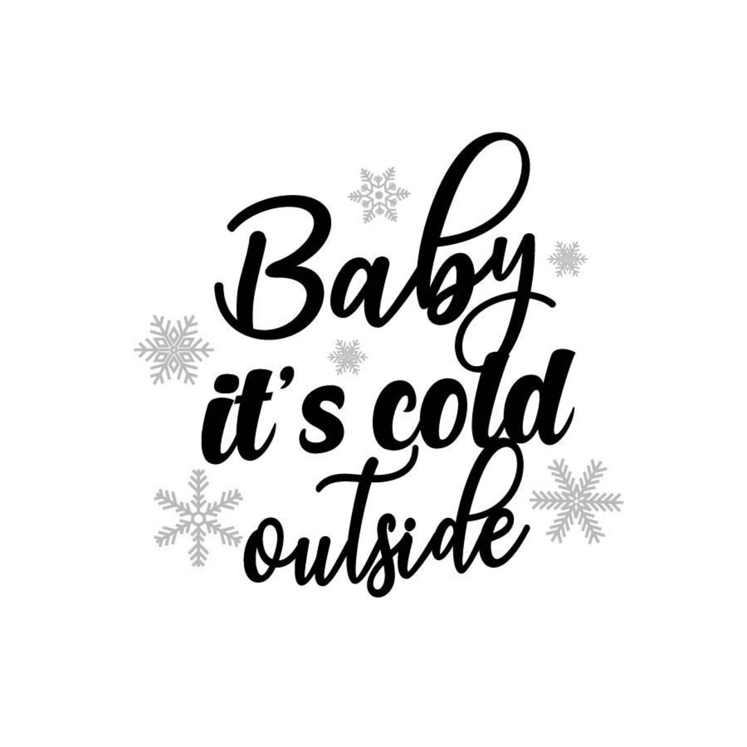 Baby It's Cold Outside Svg, Christmas Svg, Snowman Svg, Buffalo Plaid ...