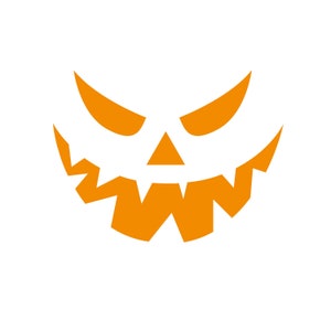 Pumpkin Face Svg, Halloween Svg, Jack O Lantern Svg, Vector Cut File ...