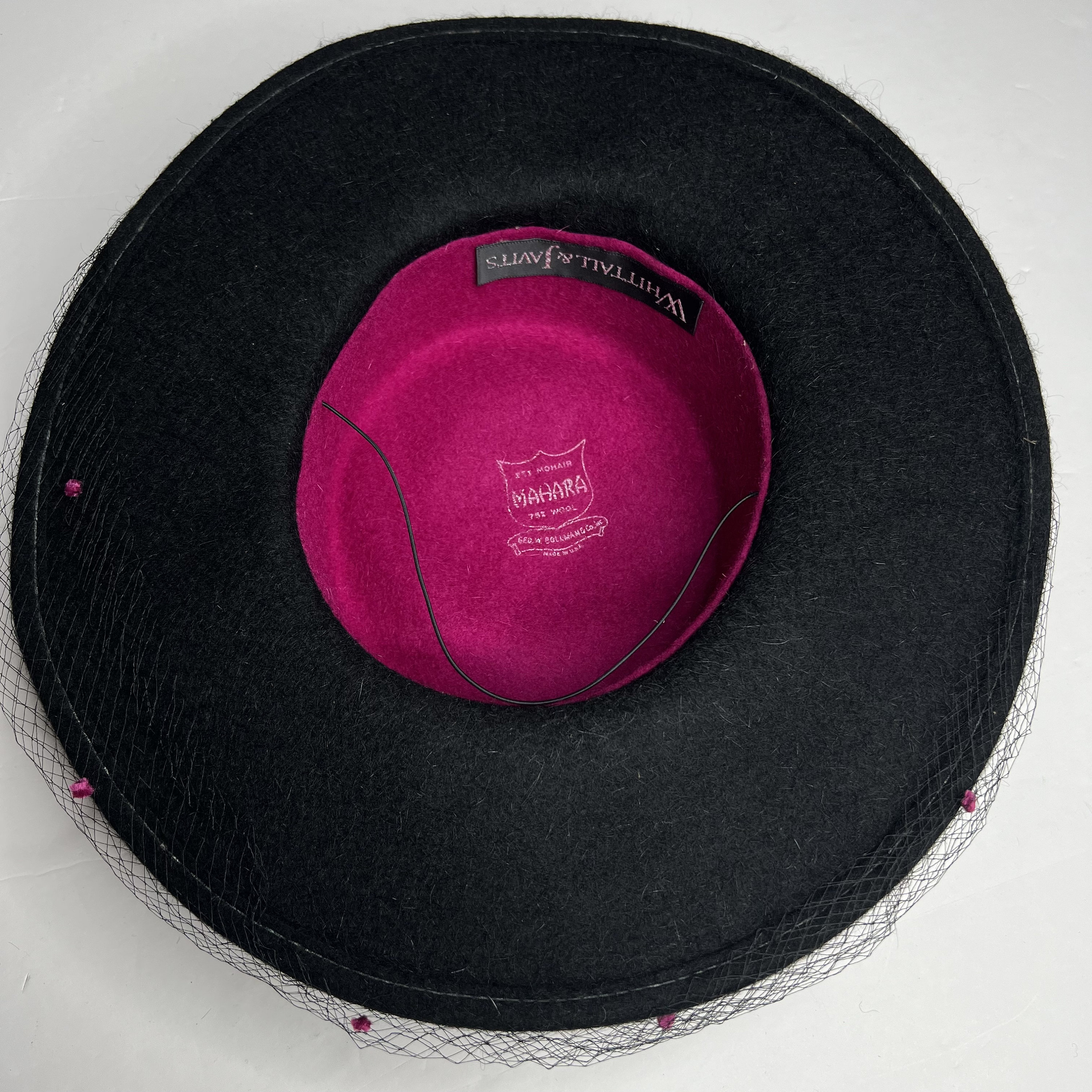 Vintage Whittall & Javits Mohair Wool Hat Barbie Princess Diana Kentucky Derby Vintage Whittall & Javits Mohair Wool Hat Barbie Princess  main image 3