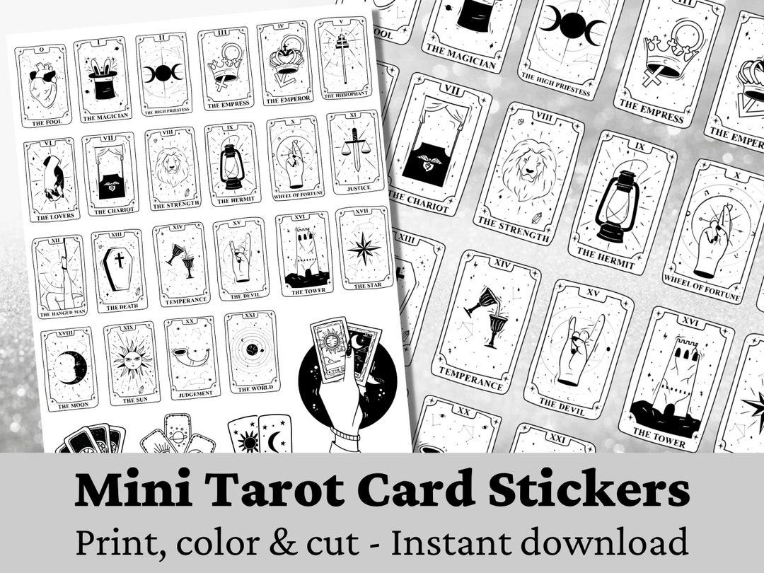 tarot card stickers by me!🥞 : r/somethingimade