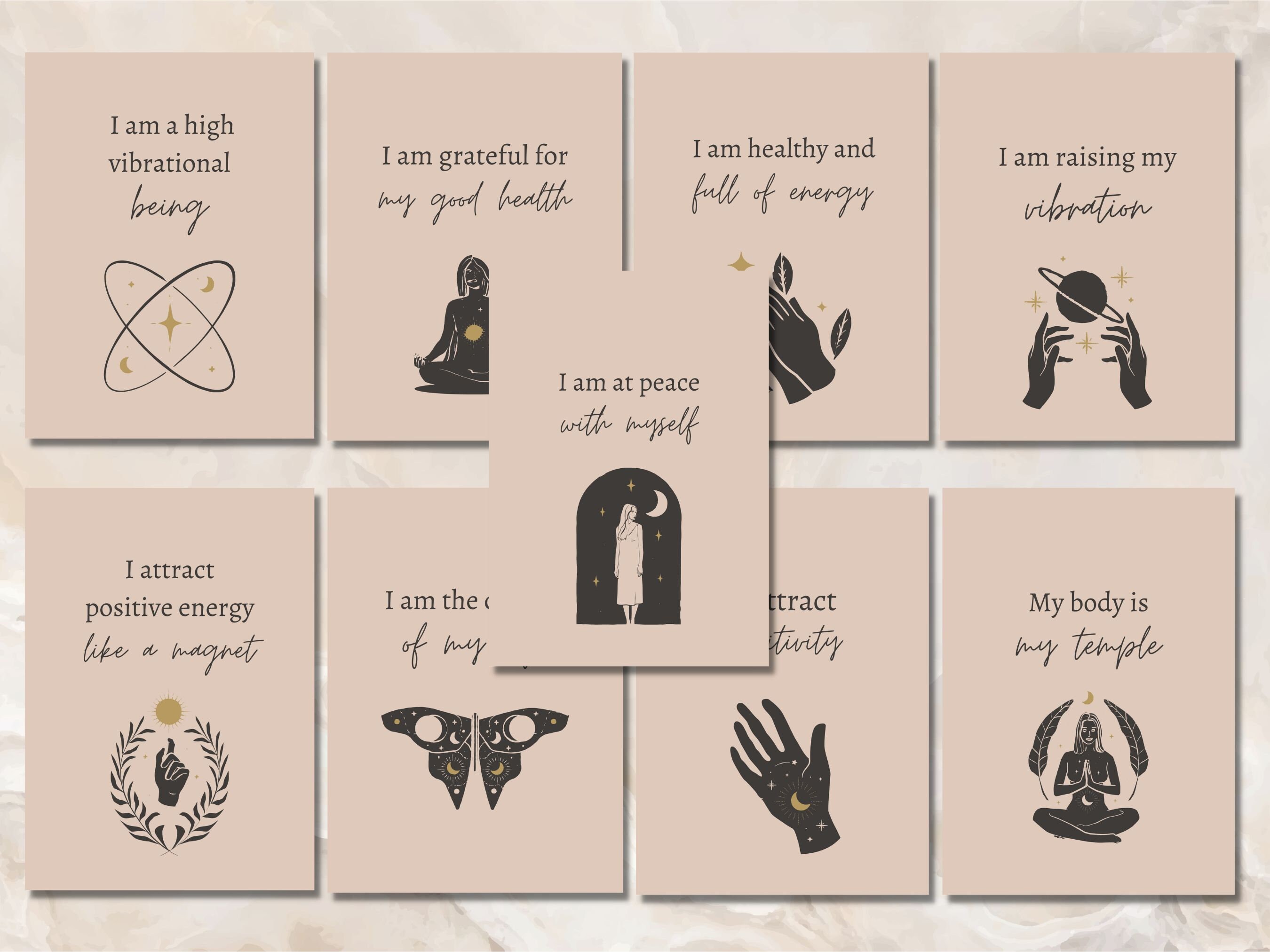 Affirmation Cards to Raise Your Vibration Inspirational Quotes