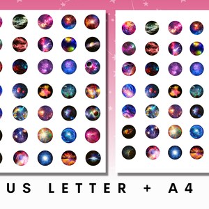 Galaxy Stickers Printable Universe Stars Planet Galaxy - Etsy