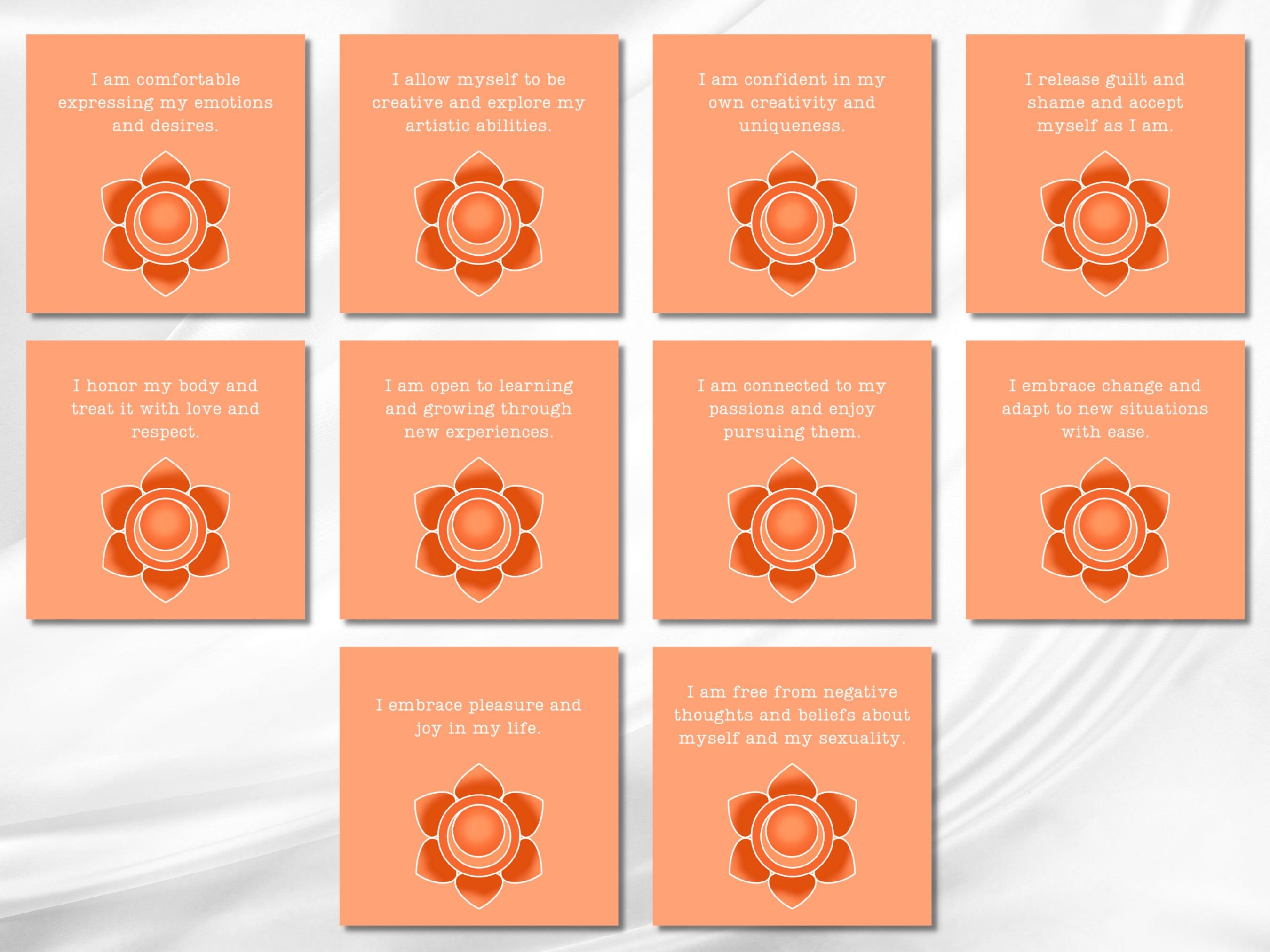 Chakra Affirmations , Chakra Cards Printable , Positive Affirmation ...