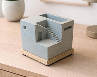 Architektonisches Designobjekt aus Beton – handgegossen & einzigartig