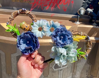 Groot-Inspired Disney ears | Blue-Green |