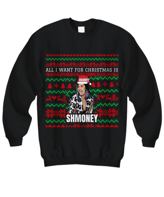 cardi b ugly christmas sweater