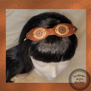 Steampunk-Inspired Goggles Fascinator - Unique Hairband Accessory
