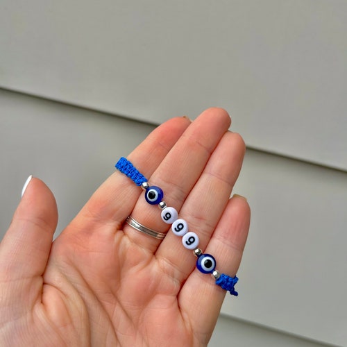 adjustable angel number bracelet