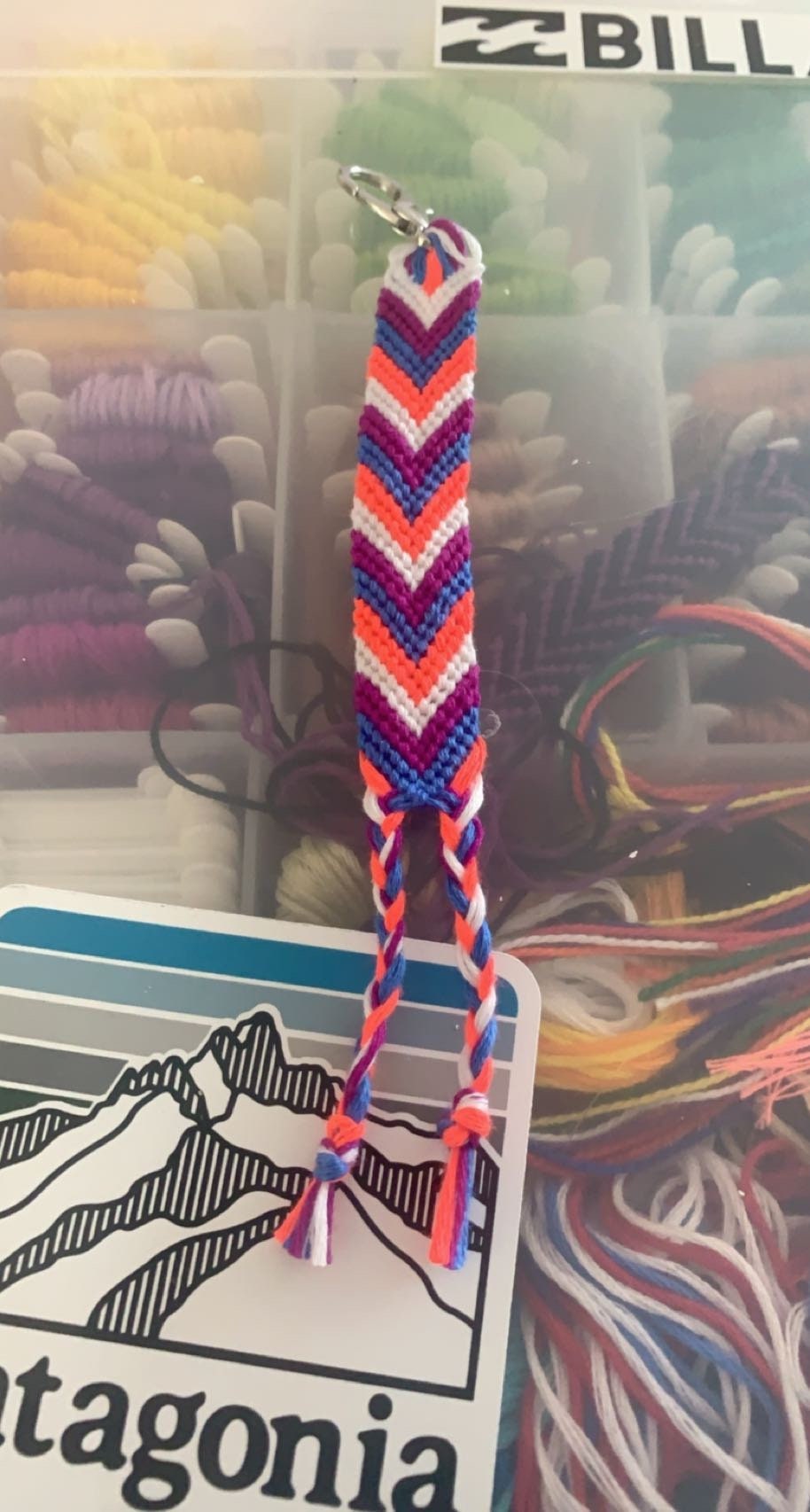 Friendship bracelet keychain Etsy