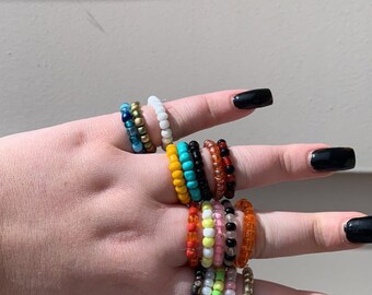 Handmade Beaded Rings