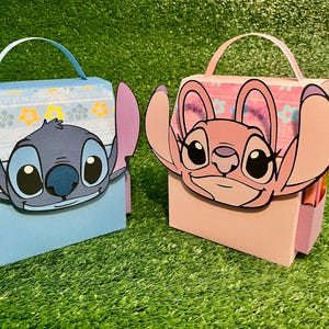 Stitch Inspired Backpack Favor Box, Stitch and Angel Birthday Favors,  Lilo & Stitch Inspired Party Favors