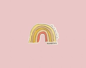 Sticker Rainbow Regenbogen, Aufkleber, Vinyl, Laptopsticker, Affirmationsaufkleber, Motivationssticker, Affirmation, Regenbogensticker