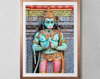 Hindu God Hanuman Photo Download, Singapore Hindu Religion Photography Download, Poster Print Wall Art
