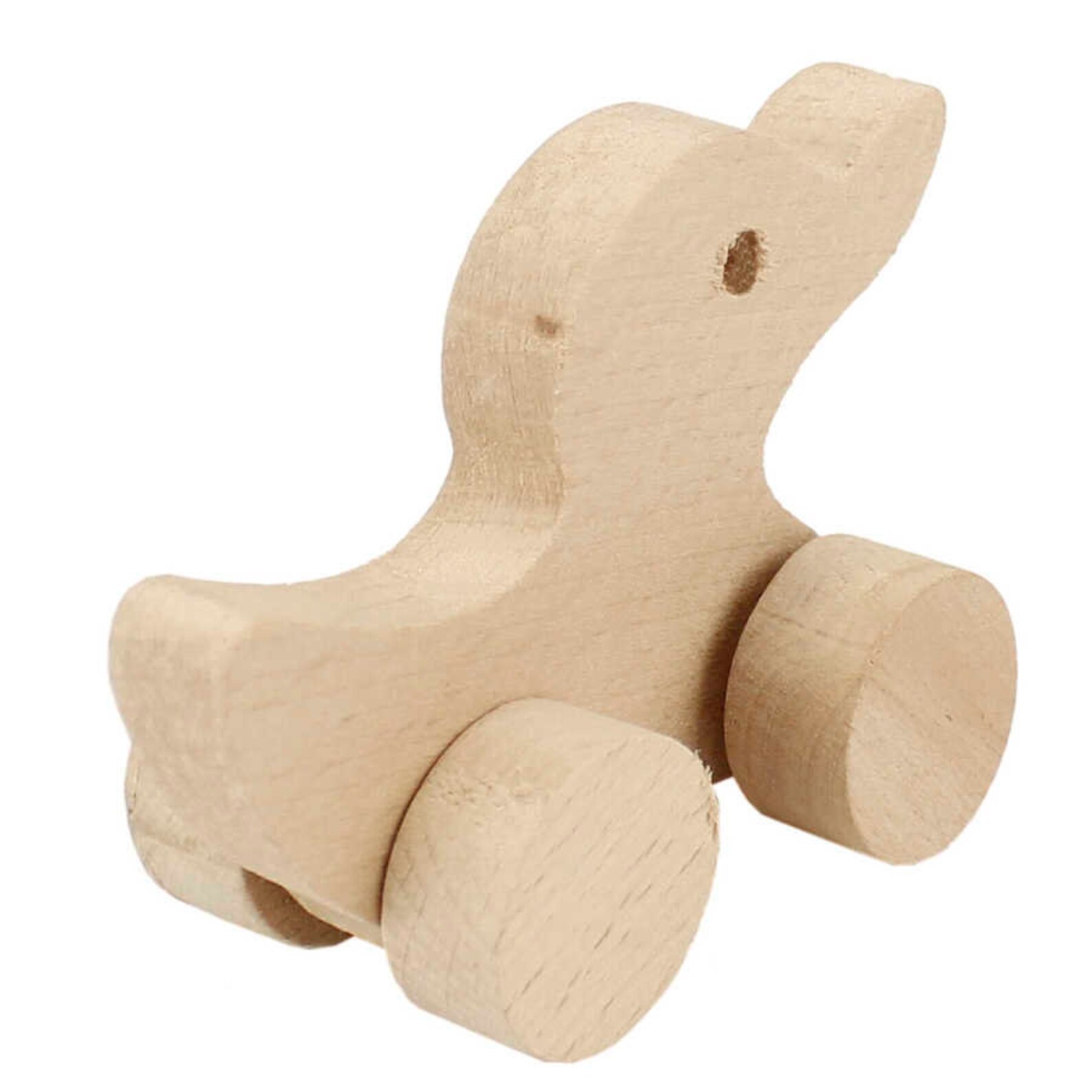 Wooden Push Duck On Wheels Animal Toy Handmade Wood Toy Etsy