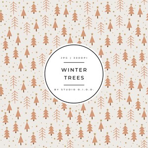 Muted Christmas Seamless Repeat Pattern | Winter Seamless Files | Christmas Tree Digital | Santa Seamless File | Vintage Christmas Seamless
