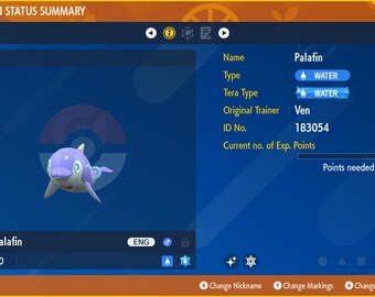 Palafin for Champions Battle Ready - Pokémon HOME (100% Legal)
