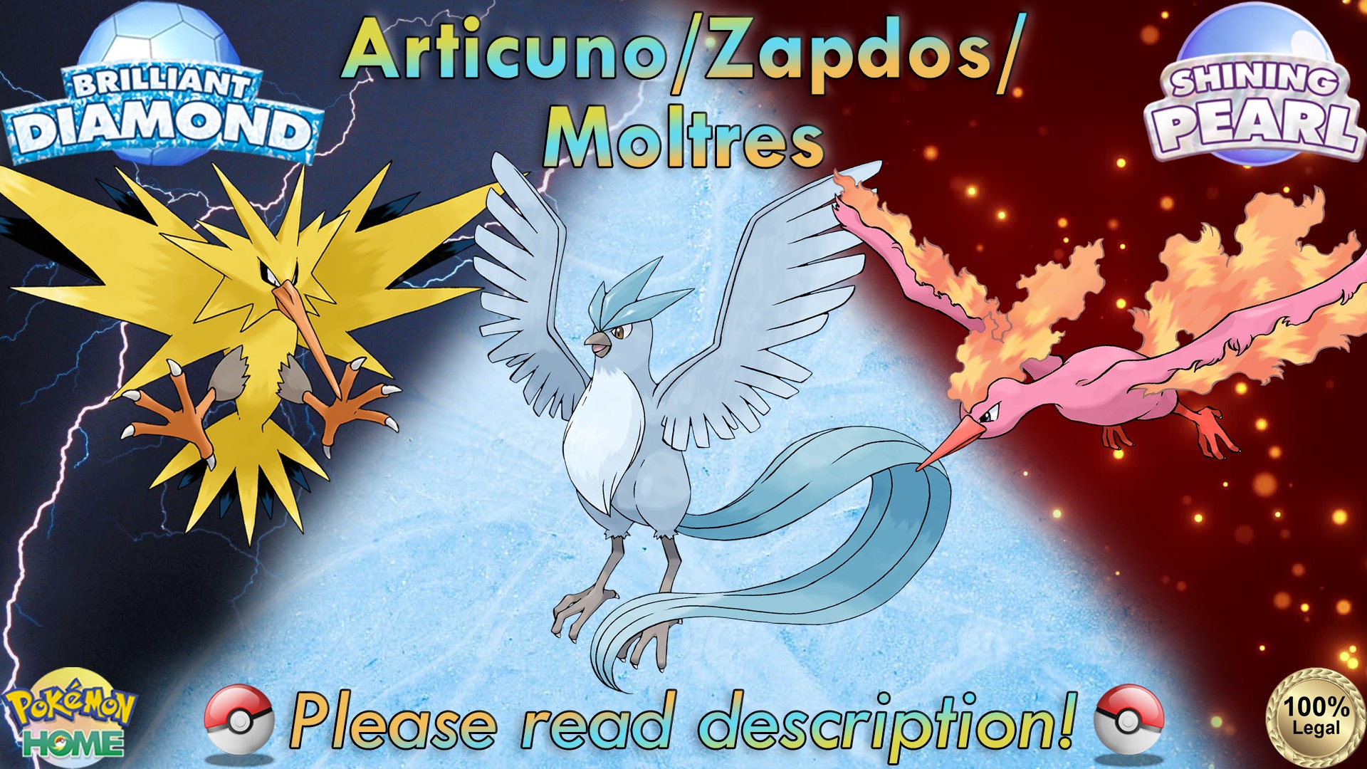 Galarian Articuno • Competitive • 6IVs • Level 100 • Online Battle