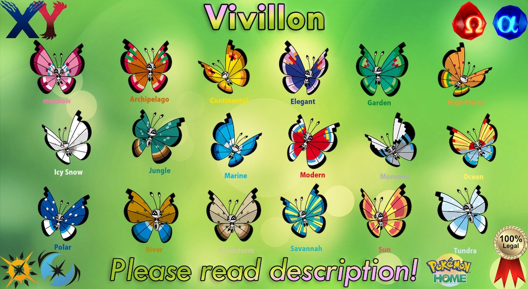 Pokemon X and Y offering 'Fancy Pattern Vivillon' – Eggplante!