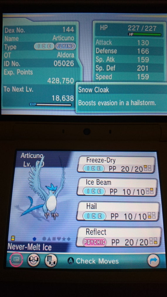 Pokémon Scarlet and Violet ✨SHINY✨ Articuno W/ Best 6IV +