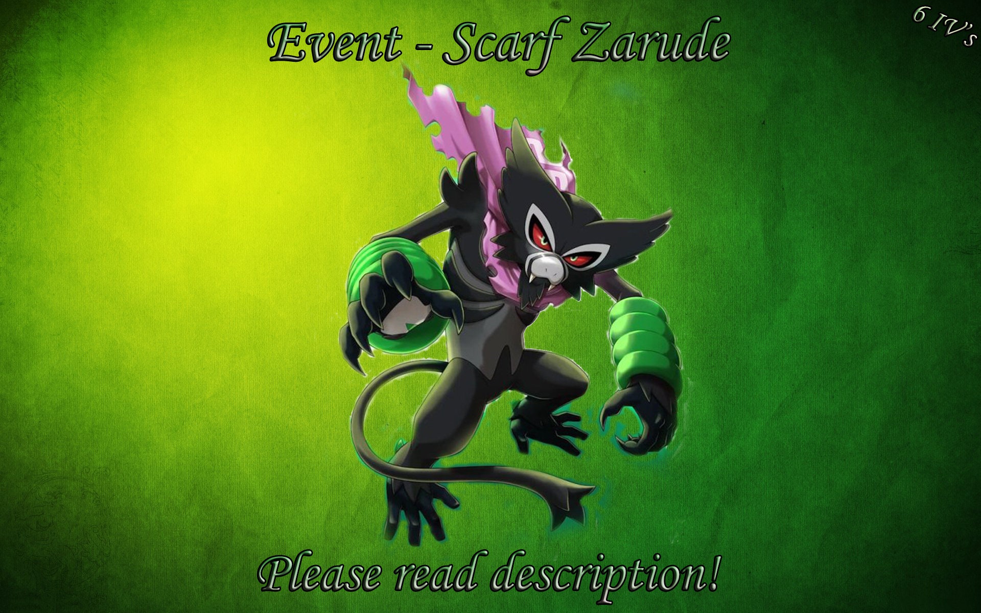 Ft: legitimate Dada Zarude LF: event shinies in english