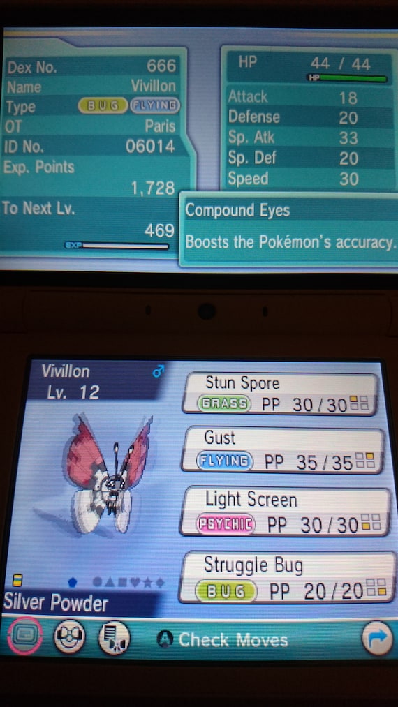 LF legit untouched pokeball vivillon