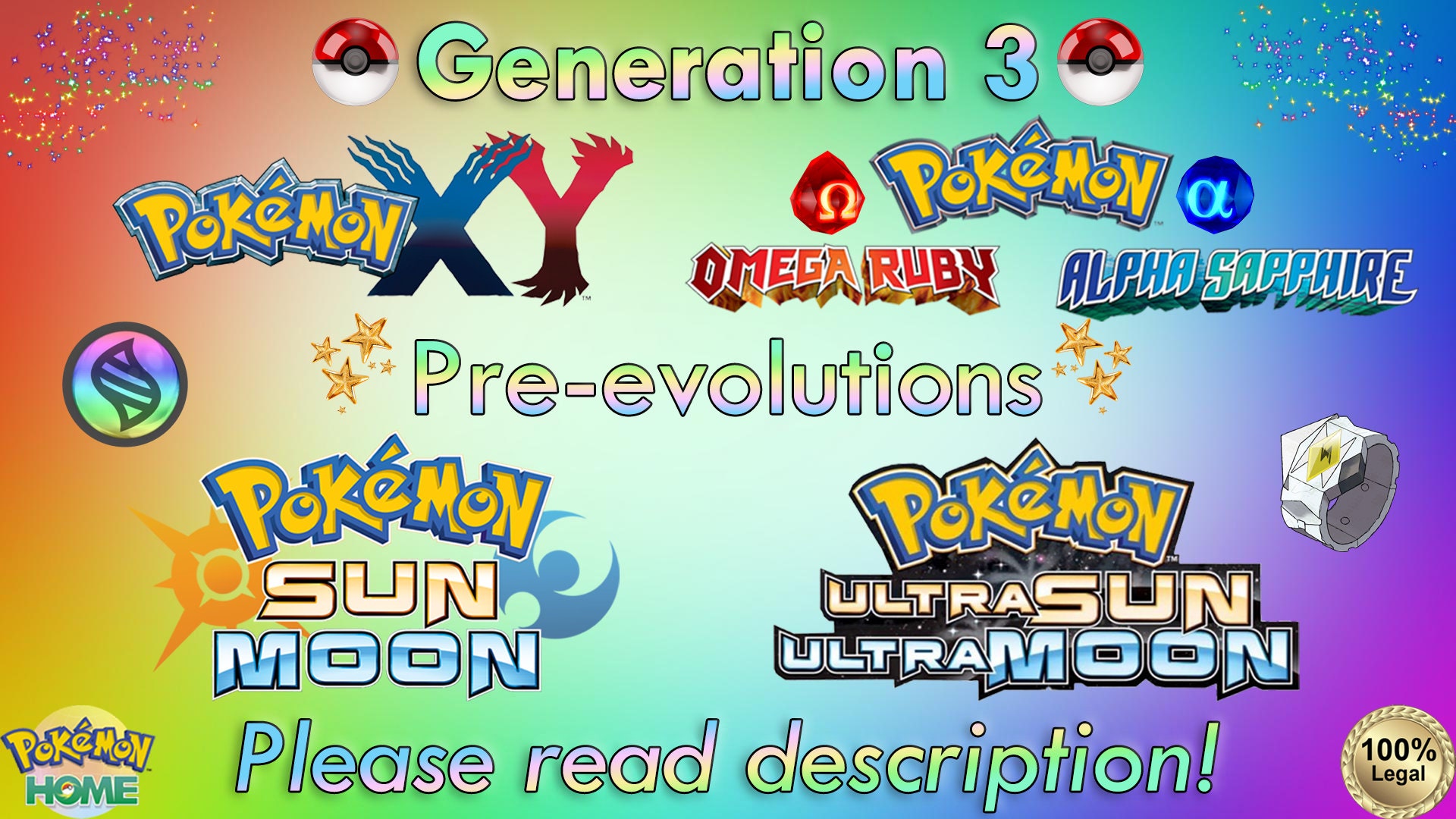 All Mega Pokémon+Mega Stones For XY ORAS SM USUM (Read