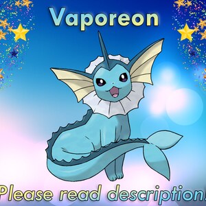 Shiny Vaporeon/Jolteon/Flareon 6IV - X/Y OR/AS S/M US/UM Let's Go