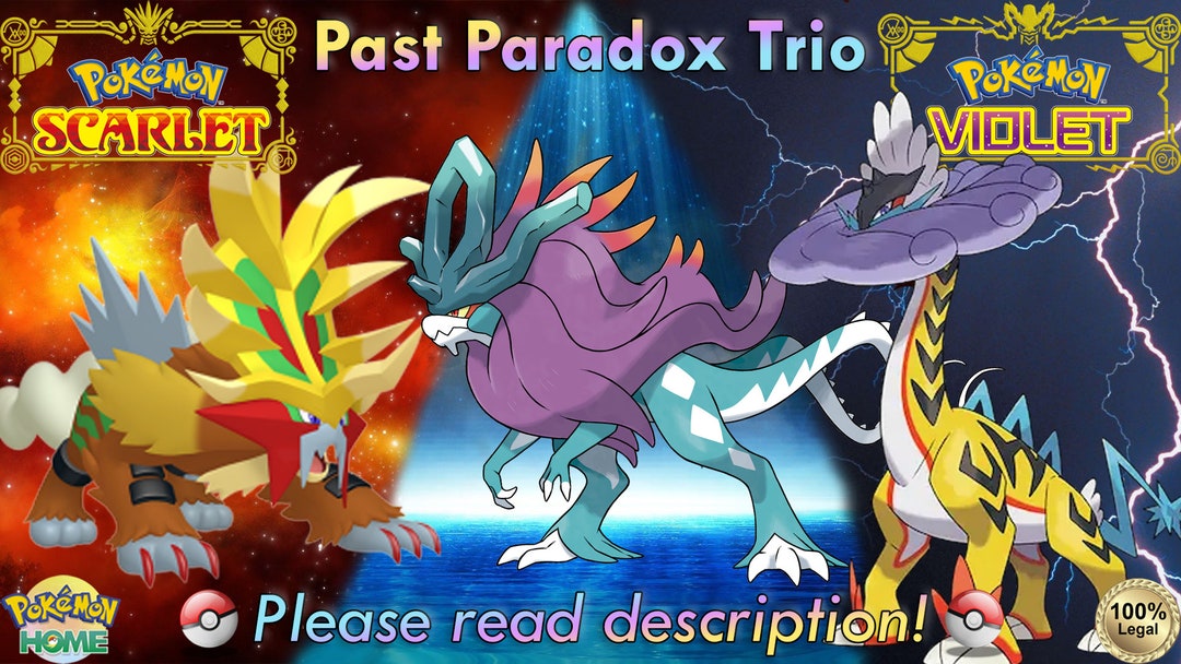 Nonshiny Walking Wake/gouging Fire/raging Bolt 6IV Scarlet/violet 100