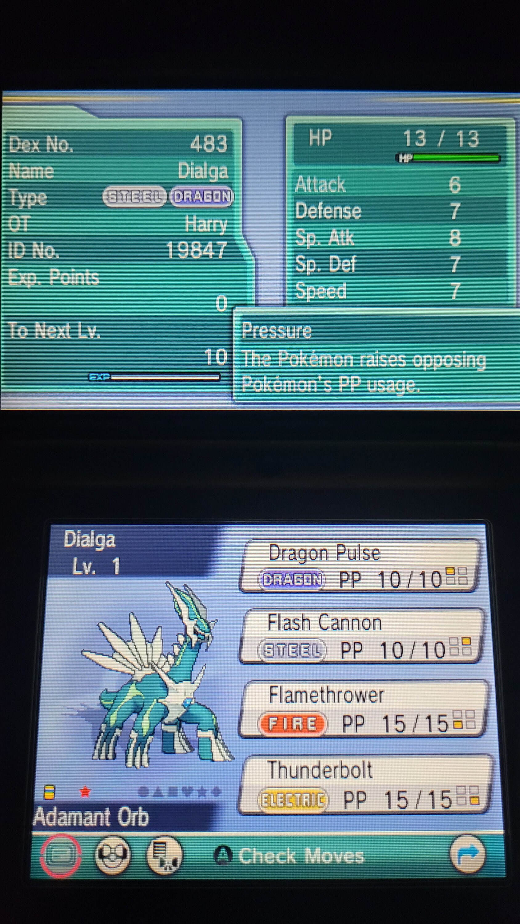 6IV Ultra Shiny Dialga, Palkia, Giratina Origin & Altered Pokemon Sword Shield e