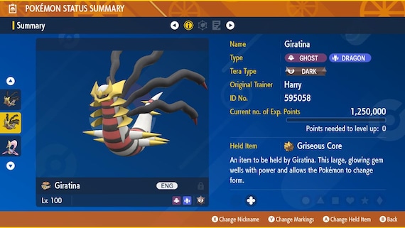 Shiny Eevee Pokemon (6IV, Great Natures) For Pokemon Scarlet & Violet - Nintendo Switch