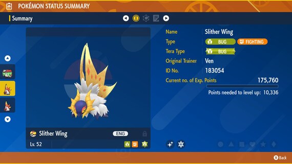 Pokemon Scarlet and Violet  Slither Wing - Location, Stats, Best