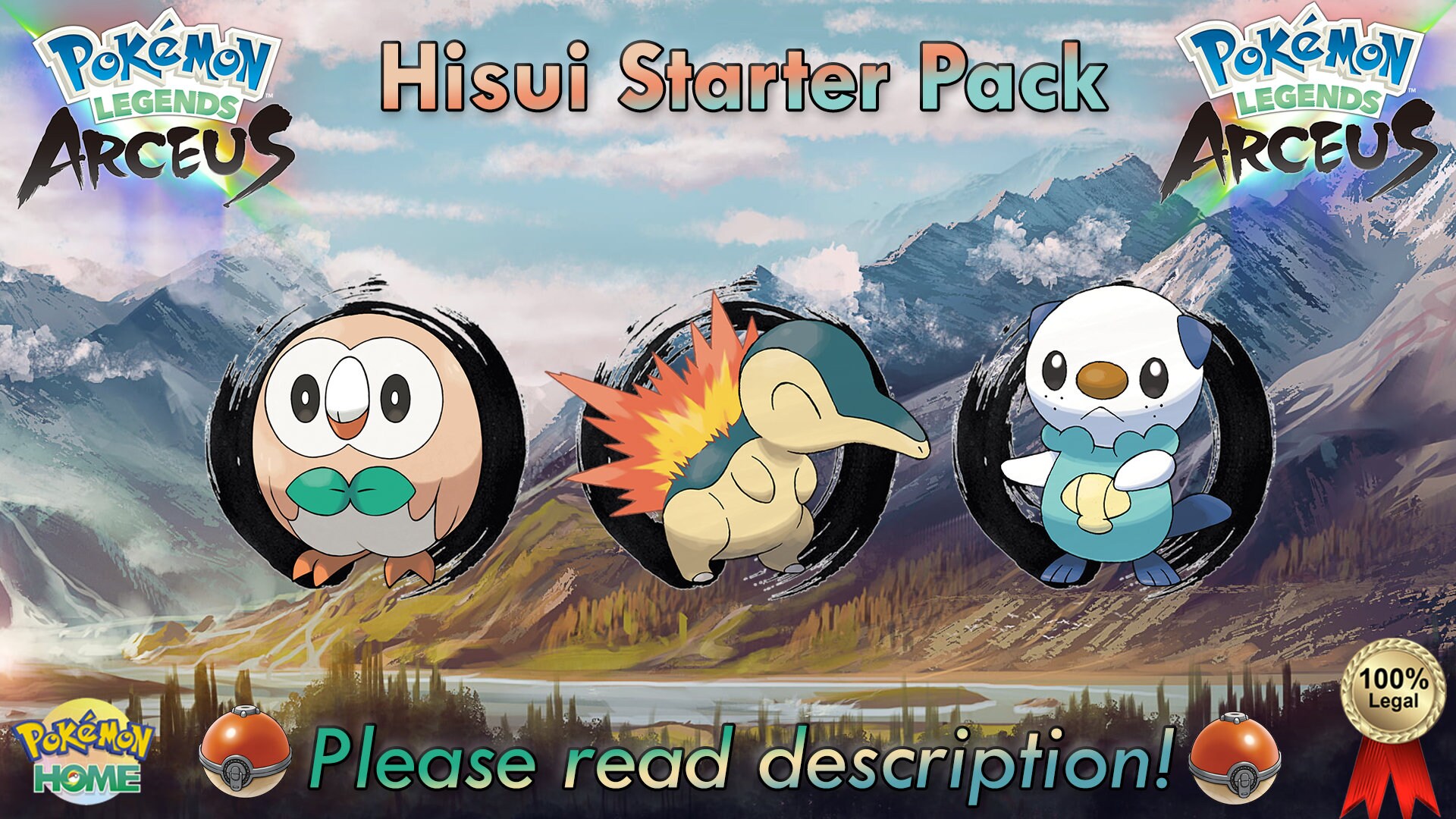 Non-shiny Rowlet/cyndaquil/oshawott Level 5 Starter Pack - Etsy India