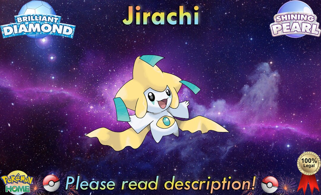 Jirachi EVENT 6IV Pokémon Brilliant Diamond/shining Pearl Etsy