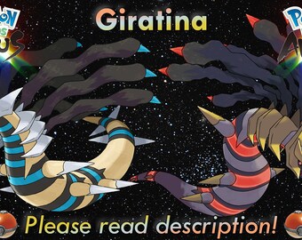 6IV Shiny Giratina Altered & Origin Forme Pokemon Scarlet and Violet