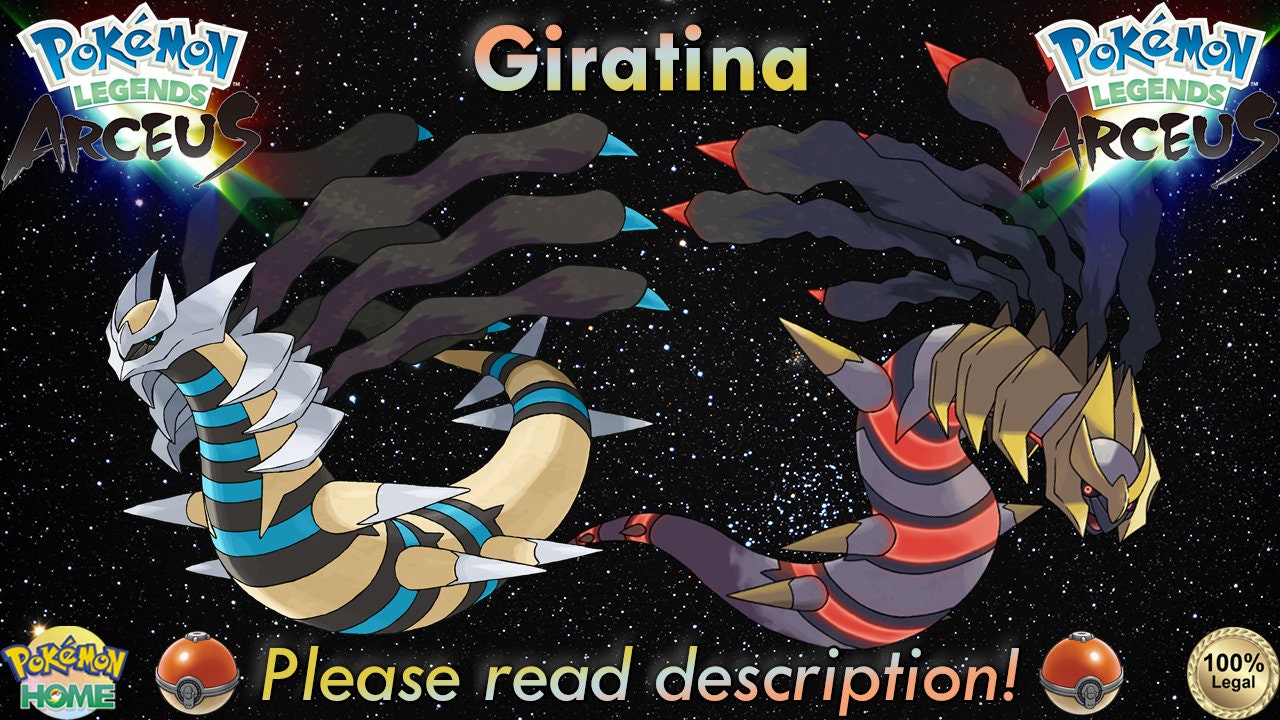 Shiny Giratina Meets Shiny Arceus [Pokémon Legends: Arceus] 