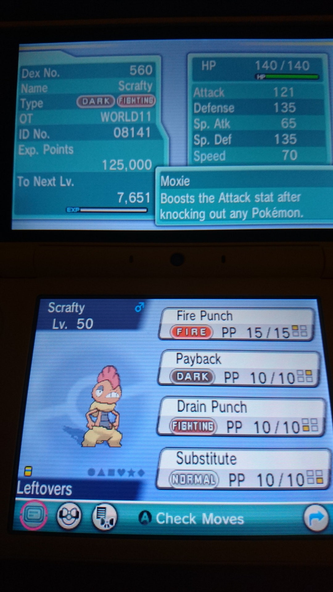 Scrafty 2011 World Championships EVENT 6IV - Pokémon Sw/sh S/V HOME ...