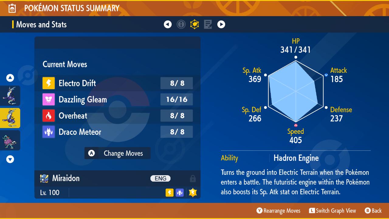 Shiny Non-shiny Miraidon 6IV - Pokémon Scarlet/violet (100% Legal